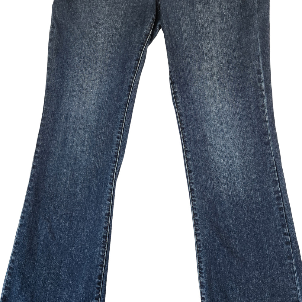 Lands End Jeans Womens Sz 16 Mid Rise Boot Cut Medium Wash - Picture 3 of 11